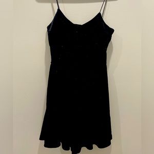 H&M shimmer velvet mini romper